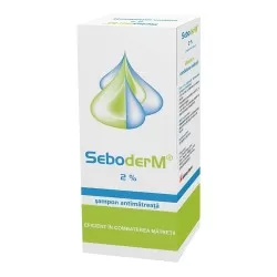 Sampon antimatreata cu ketoconazol 2% Seboderm, 125 ml, Slavia Pharm