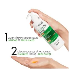Sampon si Balsam 2 in 1 anti-matreata pentru toate tipurile de par, 390ml, Dercos