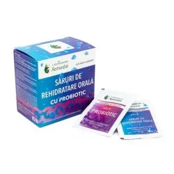 Saruri de rehidratare cu probiotic, 20 plicuri, Remedia