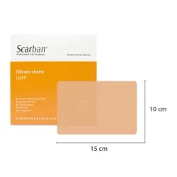 Plasturi Silicon UPF50 10*15cm, Light, 2 buc, Scarban
