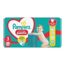 Scutece-chilotel Pampers Pants Marimea 3, 6 kg-11 kg, 62 bucati