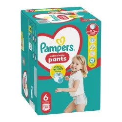Scutece-chilotel Pampers Pants Marimea 6, 14 kg-19 kg, 84 bucati
