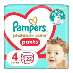Scutece chilotel Pampers Premium Care Pants Marimea 4, 9-15 kg, 22 bucati