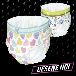 Scutece-chilotel pentru noapte Ninjamas pt Fetite 4-7 ani, 17-30 kg, 60 buc, Pampers