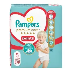 Scutece-chilotel Premium Care Pants Nr.5 12-17kg, 34 bucati, Pampers