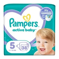 Scutece Pampers Active Baby Marimea 5, 11-16 kg, 38 buc