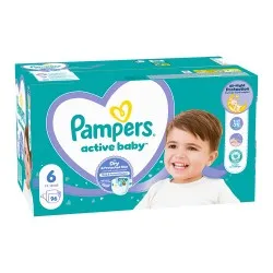 Scutece Pampers Active Baby Mega Box Marimea 6, 13-18 kg, 96 buc