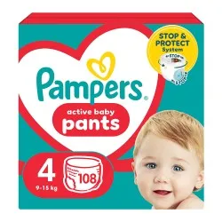 Scutece Pampers nr 4 Pants 9-15 Kg, 108 buc