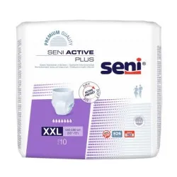 Scutece pentru adulti tip chilot Active Plus XXL, 10 bucati, Seni