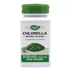 Chlorella Micro-algae 410 mg, 100 capsule vegetale, Secom