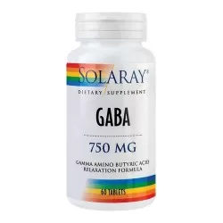 Gaba 750mg Solaray, 60 tablete, Secom