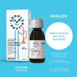 Sirop pentru copii Cold-Care Jr Cough Syrup Good Routine, 150 ml, Secom