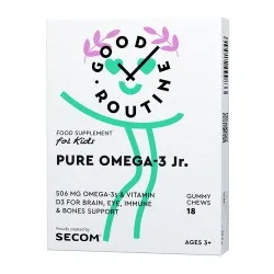 Pure Omega-3 Jr Good Routine, 18 jeleuri, Secom