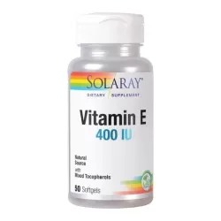 Vitamina E 400UI Solaray, 50 capsule, Secom