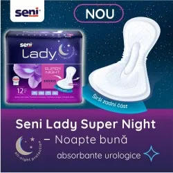 Absorbante urologice Super Night Lady, 12 bucati, Seni