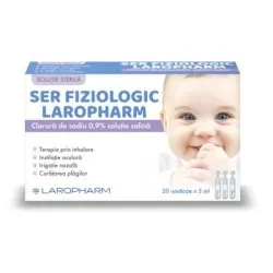 Ser fiziologic, 5 ml, 20 monodoze, Laropharm