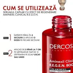 Serum capilar cu efect de regenerare Aminexil Clinical R.E.G.E.N., 90ml, Dercos