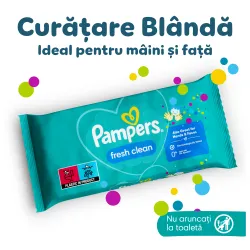 Servetele umede Pampers Fresh Clean, 1 pachet, 52 bucati