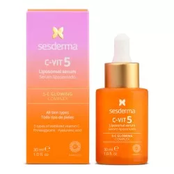 Ser Lipozomal cu 5 tipuri de Vitamina C C-VIT, 30ml, Sesderma
