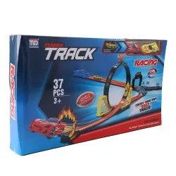 Set Pista Masinute IZ Toys cu 2 Masinute