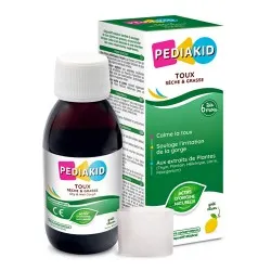 Sirop de tuse Toux seche & Grasse (citron), 125ml, Pediakid