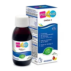 Sirop pentru copii Omega 3 si Vitamina A,C,D,E cu aroma de cola, 125 ml, Pediakid
