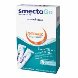 Smecta Go 3g Caramel si Cacao, 8 plicuri, Ipsen