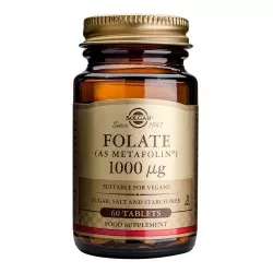 Folate 1000mcg (Metafolin), 50 tablete, Solgar