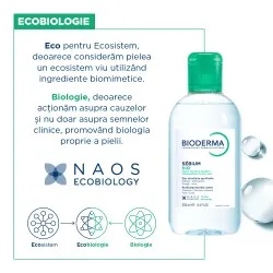 Solutie micelara pentru ten mixt si gras Sebium H2O, 250 ml, Bioderma