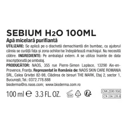 Solutie micelara ten mixt si gras H2O Sebium, 100 ml, Bioderma