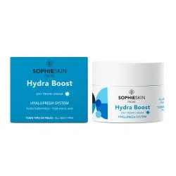 Crema de zi cu acid hialuronic Hydra Boost, 50 ml, Sophieskin