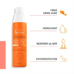 Spray pentru protectie solara cu SPF 50+, 200 ml, Avene
