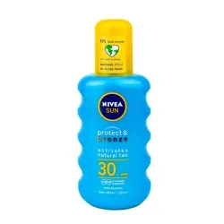 Spray pentru protectie solara SPF 30 Protect & Bronze, 200 ml, Nivea Sun