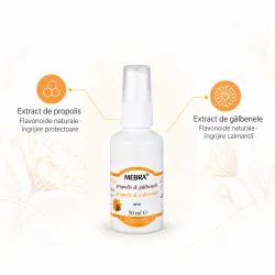 Spray Propolis + Galbenele, 50 ml - Mebra