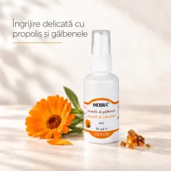 Spray Propolis + Galbenele, 50 ml - Mebra