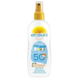 Spray protectie solara pentru copii SPF 50 Optimum Sun Wet Skin, 150 ml, Elmiplant