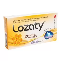 Lozaty propolis fara zahar, 16 tablete, Meksmar
