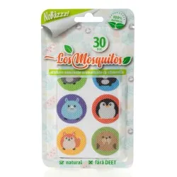 Stickere aromatizate cu citronella model cu animale, 30 bucati, Los Mosquitos