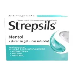 Strepsils Mentol, 24 pastile, Reckitt Benckiser
