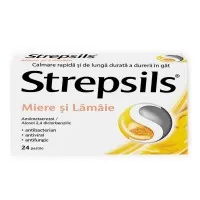 Strepsils Miere si Lamaie pastile x 24, Reckitt