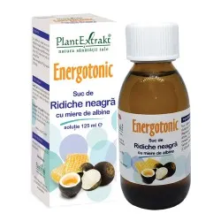 Suc Energotonic de ridiche neagra cu miere de albine, 125 ml, Plant Extrakt