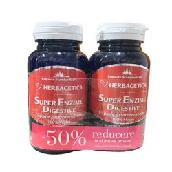 Super Enzime Digestive, 30 capsule (1+1*50% Oferta), Herbagetica