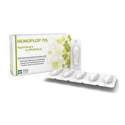 Supozitoare cu propolis Hemoplop Tis, 10 bucati, Tis Farmaceutic