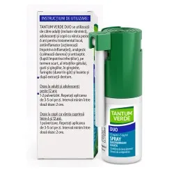 Tantum Verde Duo spray bucofaringian, 1,5 mg/ml + 5 mg/ml, 15 ml, Angelini