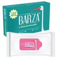 Test rapid de ovulatie Barza, cutie 5 teste si 1 test de sarcina + Servetele intime cu bicarbonat de sodiu