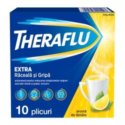 Theraflu Extra Raceala si Gripa, 10 plicuri, Haleon