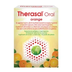 Therasal Oral Orange fara Zahar, 18 pastile