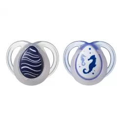 Suzete ortodontice de noapte Calut de Mare 0-6 luni, 2 bucati, Tommee Tippee