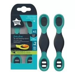 Set lingurite 4 luni+ Gri/Verde, 2 bucati, Tommee Tippee