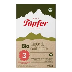 Lapte Bio 3 Formula Noua, 600g, Topfer